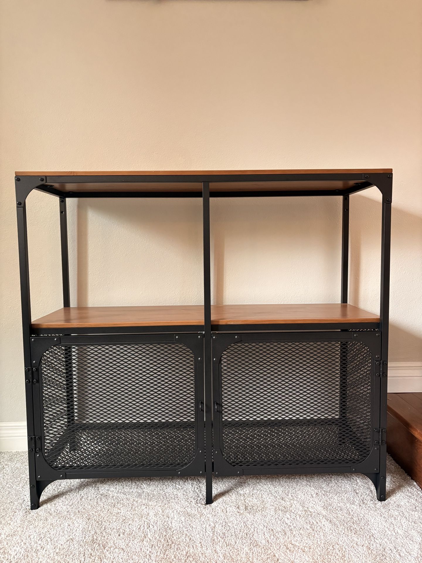 (Coffee)Bar Shelf, Black Wire + Wood