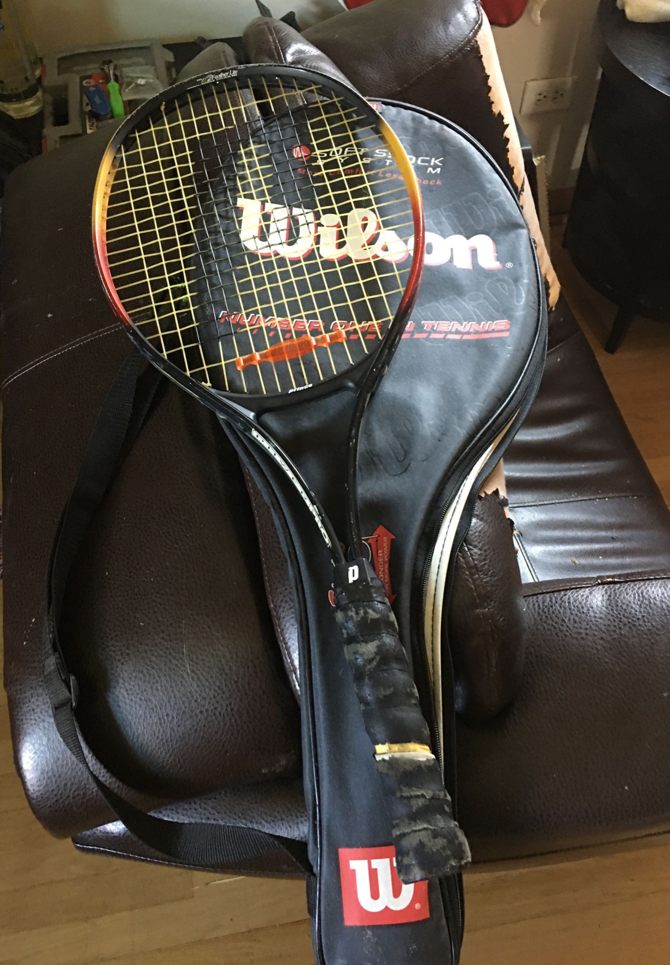 Prince tennis racket with case