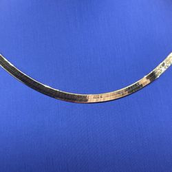 14Kt Yellow Gold 16” Herringbone Necklace 5.16g 3.8mm I-1996