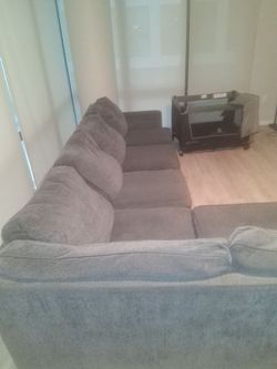 Gray L Shape Couch