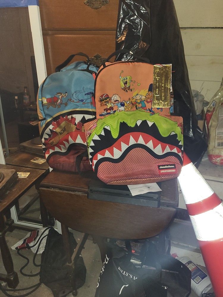 $200 2 SPRAYGROUND BACKPACKS VINTAGE Nickelodeon And Looney Tunes
