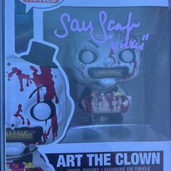 Samantha Scaffidi Signed Art The Clown Funko (Vicky)