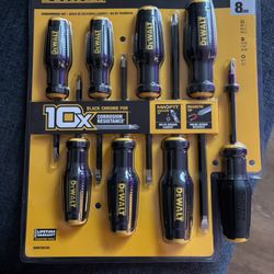 Dewalt Tough Series 8 Pc Screwdriver Set