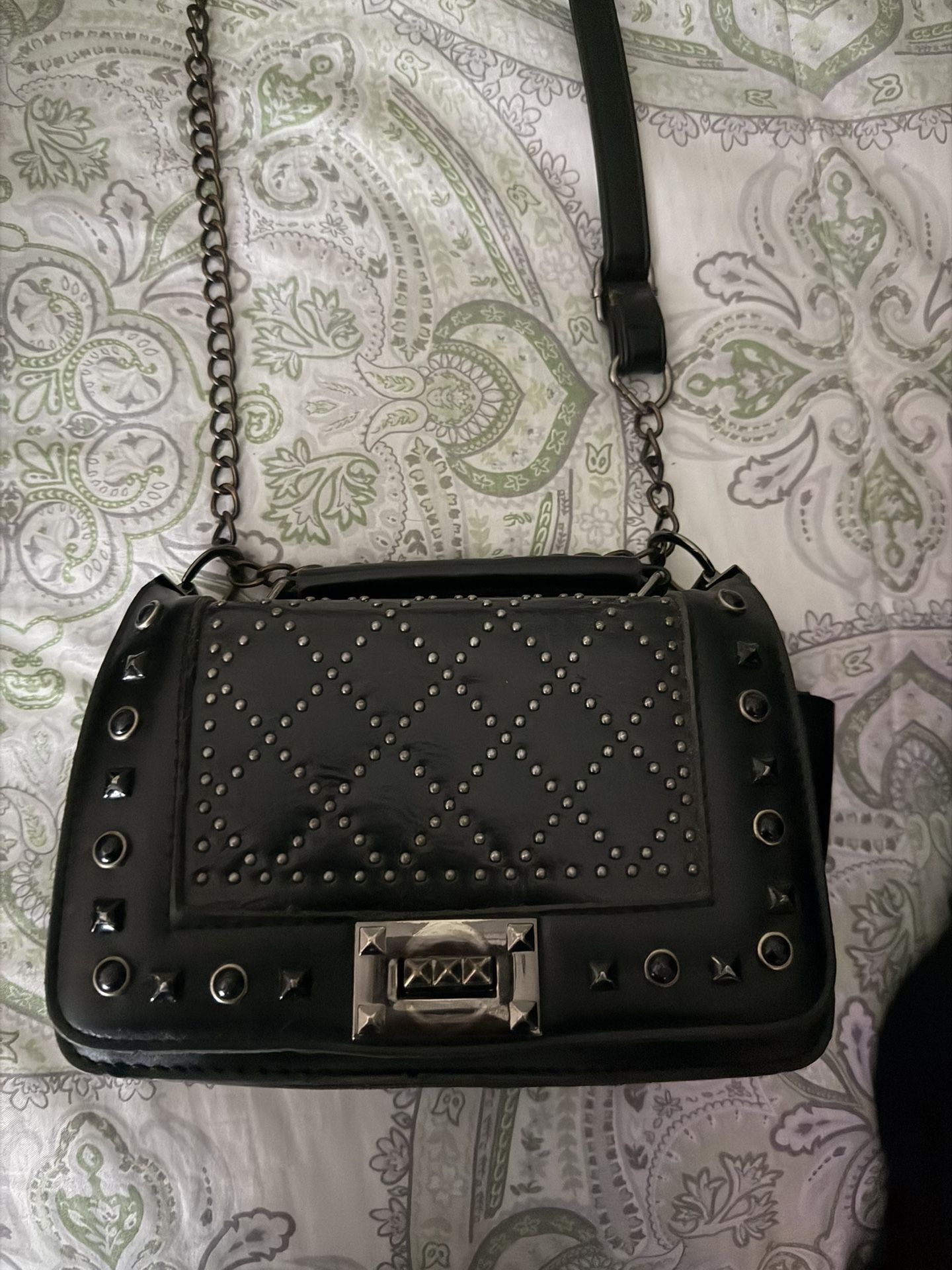 Black Leather Purse