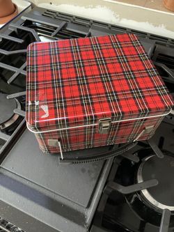1964 Vintage R10 Plaid Lunchbox