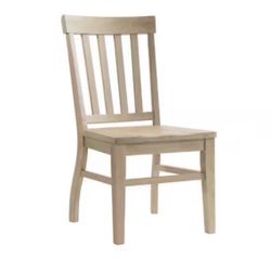 NEW Picket House Furnishings Liam Natural Slat Back Side Chair Set