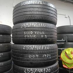 1 set of 255/40/R20 with 70% of tread or life GOOD YEAR EAGLE 🦅 F1 HABLAMOS ESPAÑOL