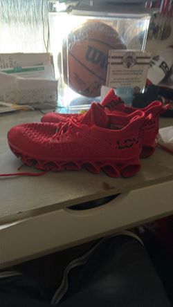 Red Athletic Running Shoes Size 9 – Excellent Condition