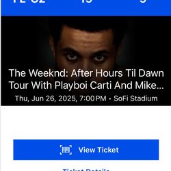 The weekend after hours till dawn tour Floor tickets 