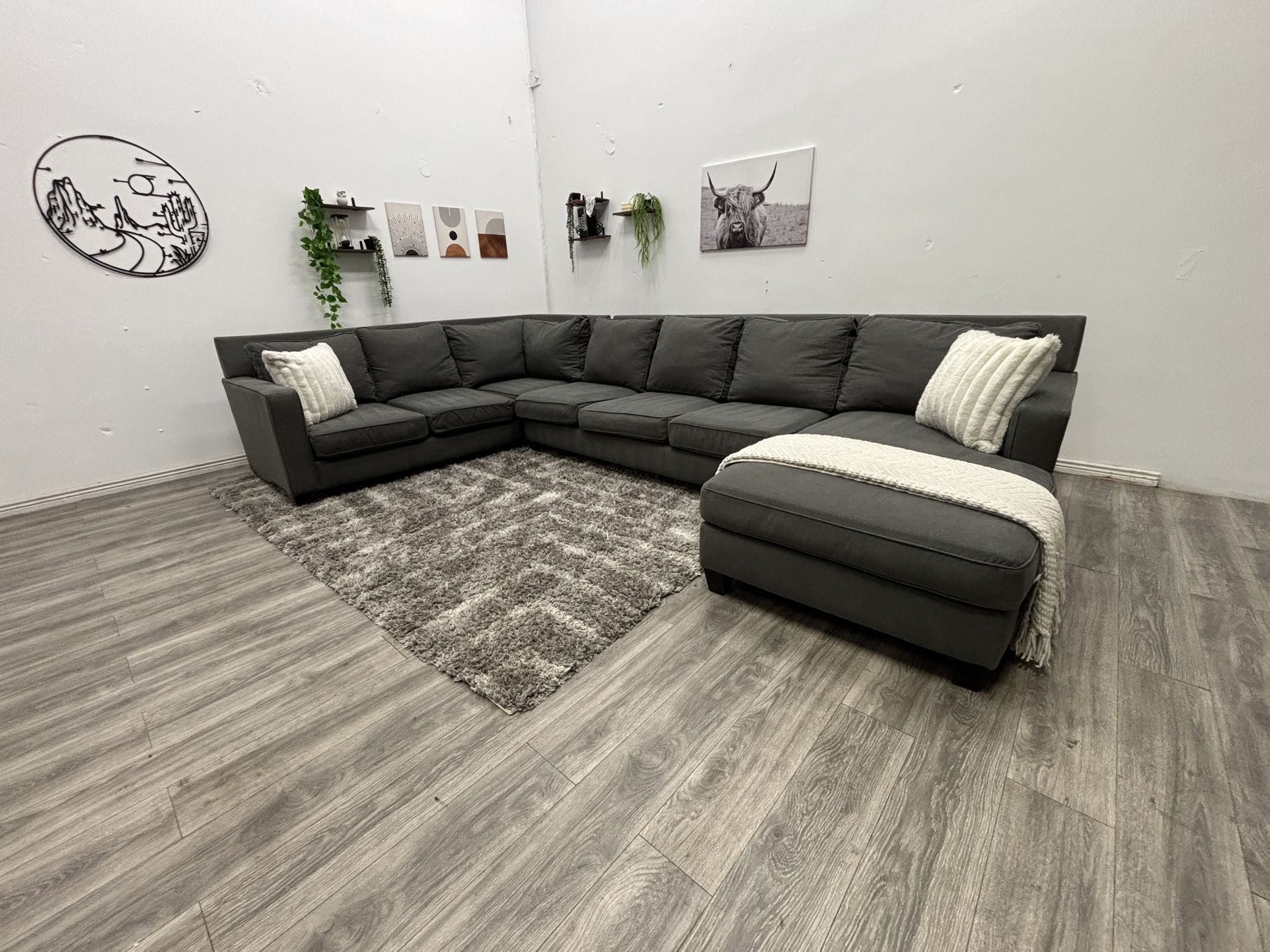 Gray Sectional Couch - Free Delivery