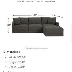 Grey Modular couch