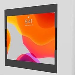 Locking iPad Wall Mount - CTA Anti-Theft Large Locking Tablet Enclosure w/ Key Lock and Interior Cable Routing for iPad Pro 12.9", Surface Pro 3, 4, 5
