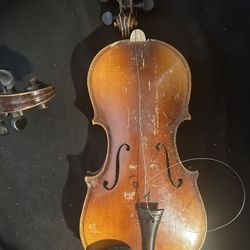 NEEDS NECK PLACED BACK ON THE VIOLIN NOT FULL SIZE 