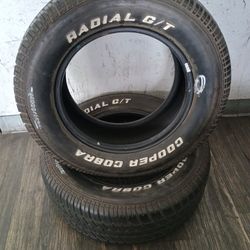 235/60/15 COOPER COBRA ABOUT 98% $250 (2) TIRES 