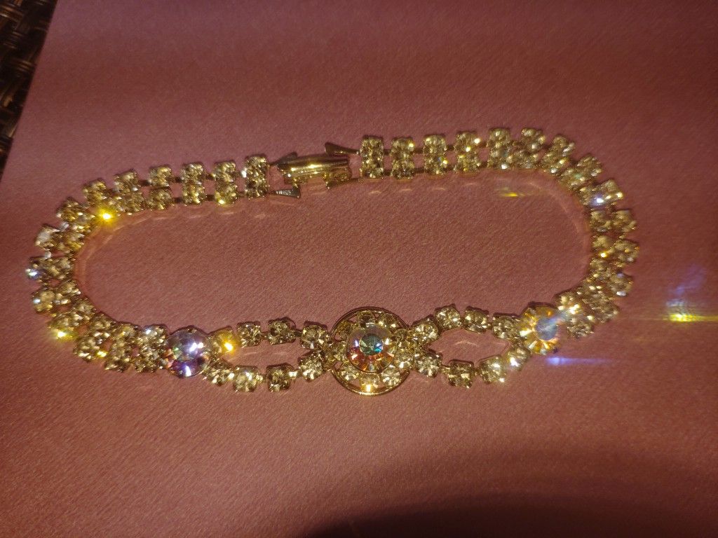 Aurora Borealis  Rhinestone Bracelet (SP)