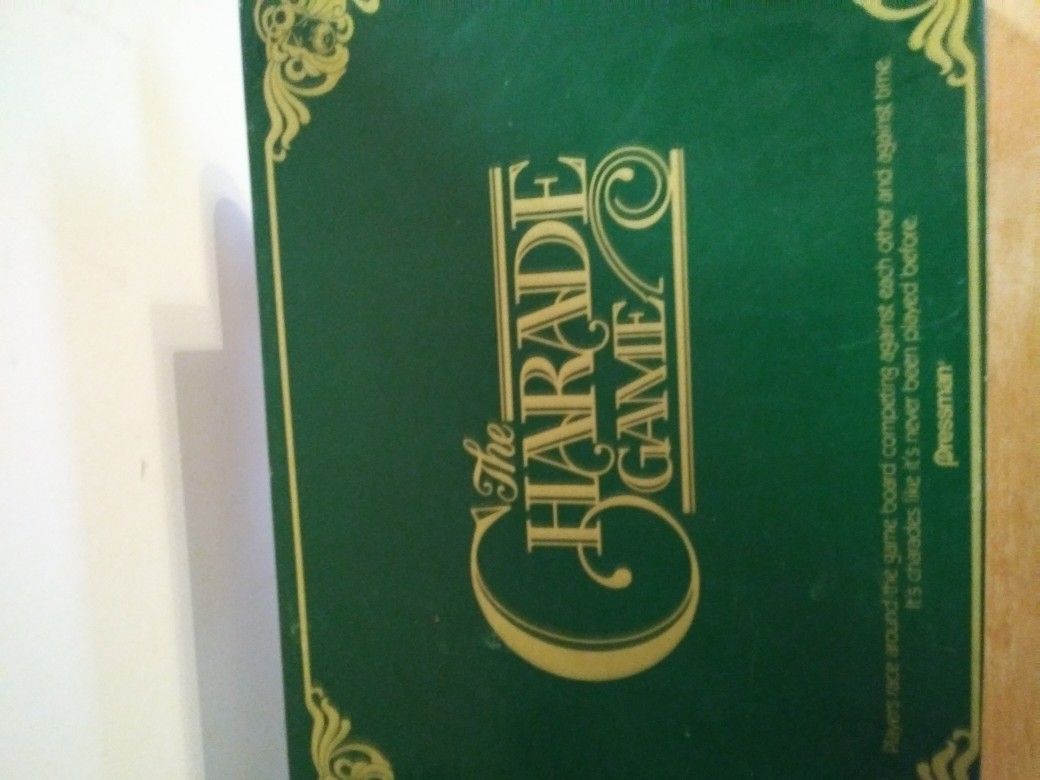 Charade Board Game- Vintage . By Pressman