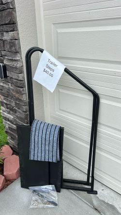 Two Step Trailer Stairs - Spa Stairs