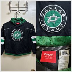 Reebok Dallas Stars Face Off Collection Pullover Hoodie Youth Size Small (8)