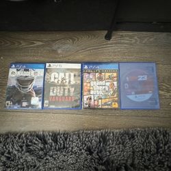 -PS4/PS5 GAMES-(MADDEN 24)(CALL OF DUTY VANGUARD)(GTA 5)(NBA 2K 23)