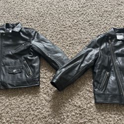 Zara Boys Leather Jackets Size 7 And 8
