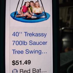 40'' Saucer Tree Swing For Kids