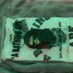 White BAPE streetwear t-shirt