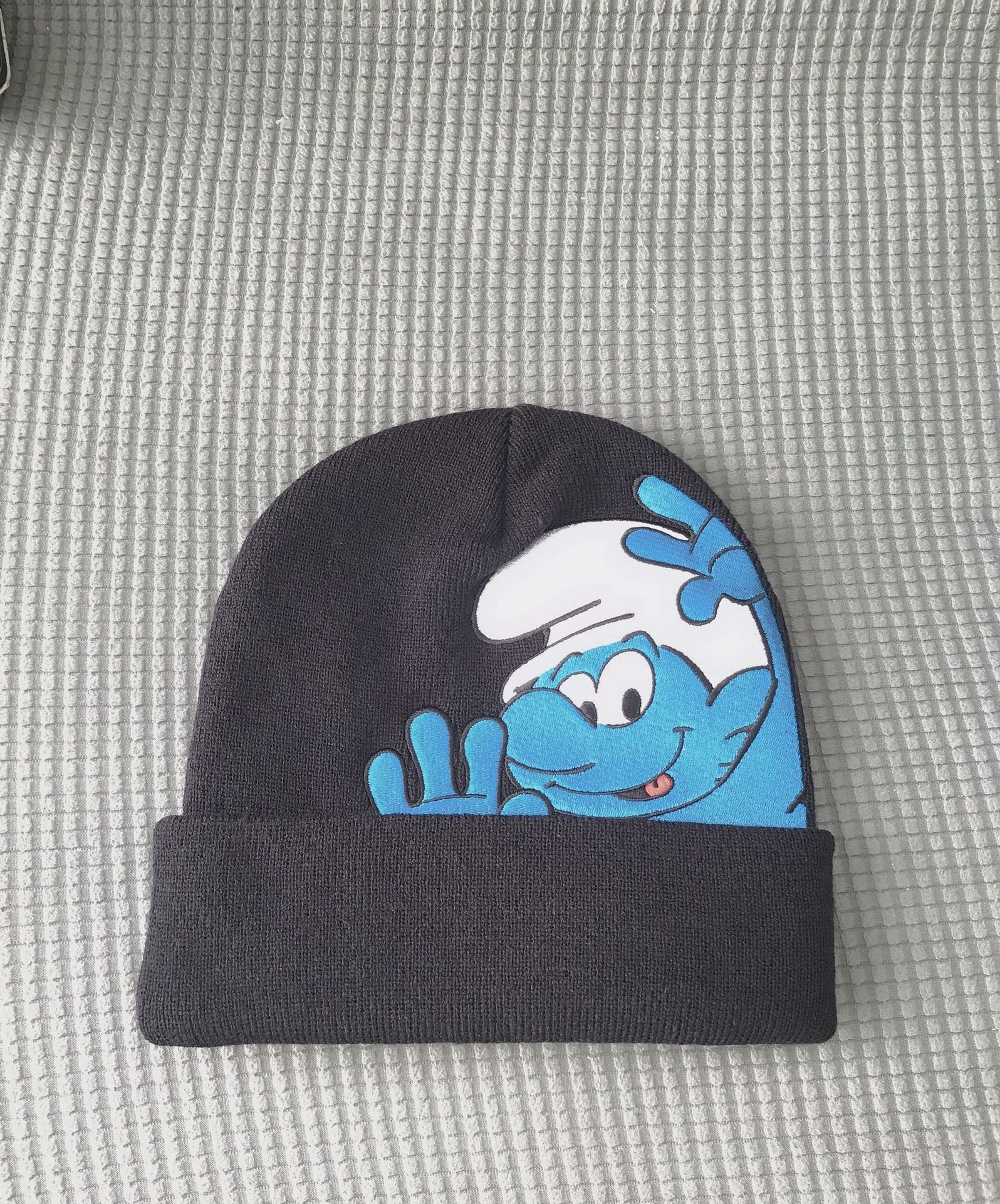 Black Supreme Smurf Unisex Beanie 