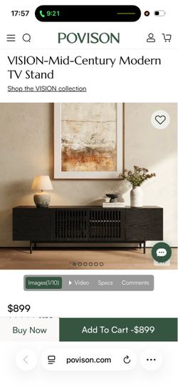 Black TV stand like new, originally $900