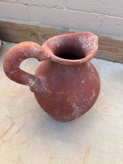 Terracotta Vase,Handmade Vase,Rustic Clay Vase,