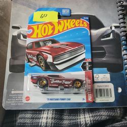 Hot wheel super treasure hunt, seventy one mustang, funny car