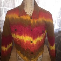 Moschino Jean Jacket Tie-Dye size 8