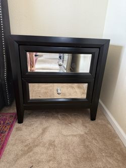 Mirror Drawer Nightstand
