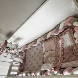 crib bedding with musical mobile