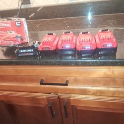 Craftsman 20 Volt Batteries 2&4 AH