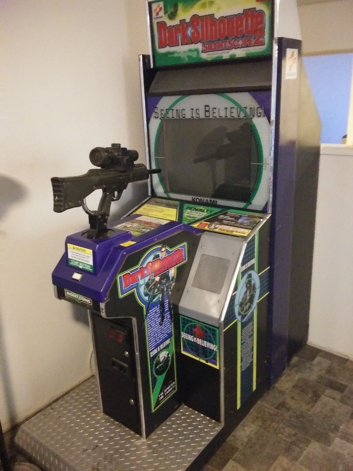 Silent scope arcade game
