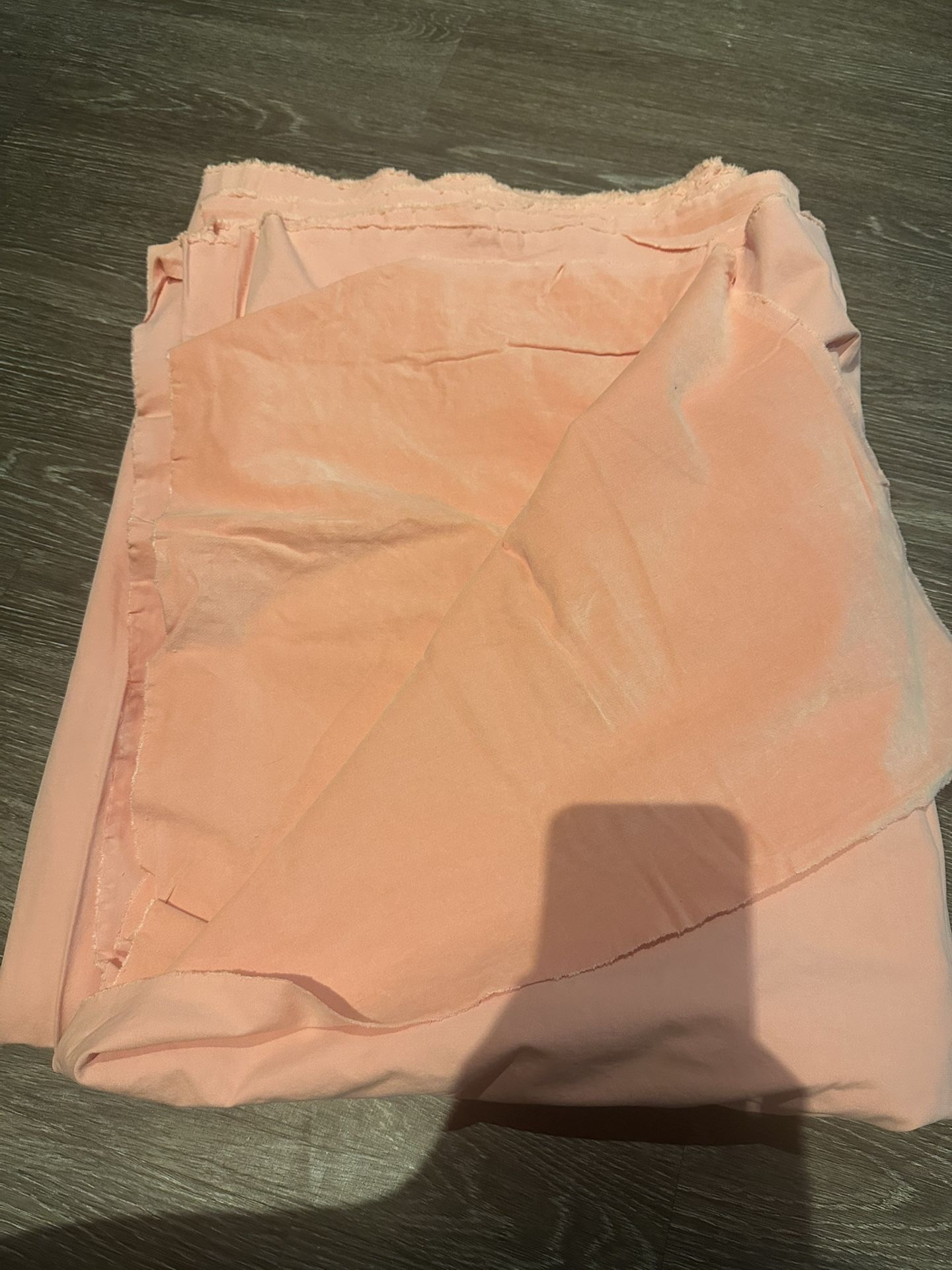 Supima Cotton Velvet Fabric – Salmon Pink (4 Yards)