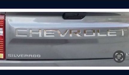 Tailgate Letter Emblems for Chevy Silverado 2019-2025
