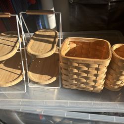 Picnic basket and dessert tray 