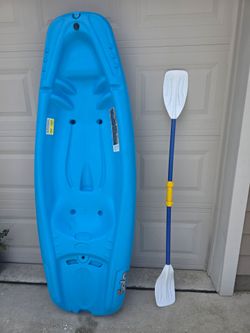 Kids Pelican Solo Kayak with paddle