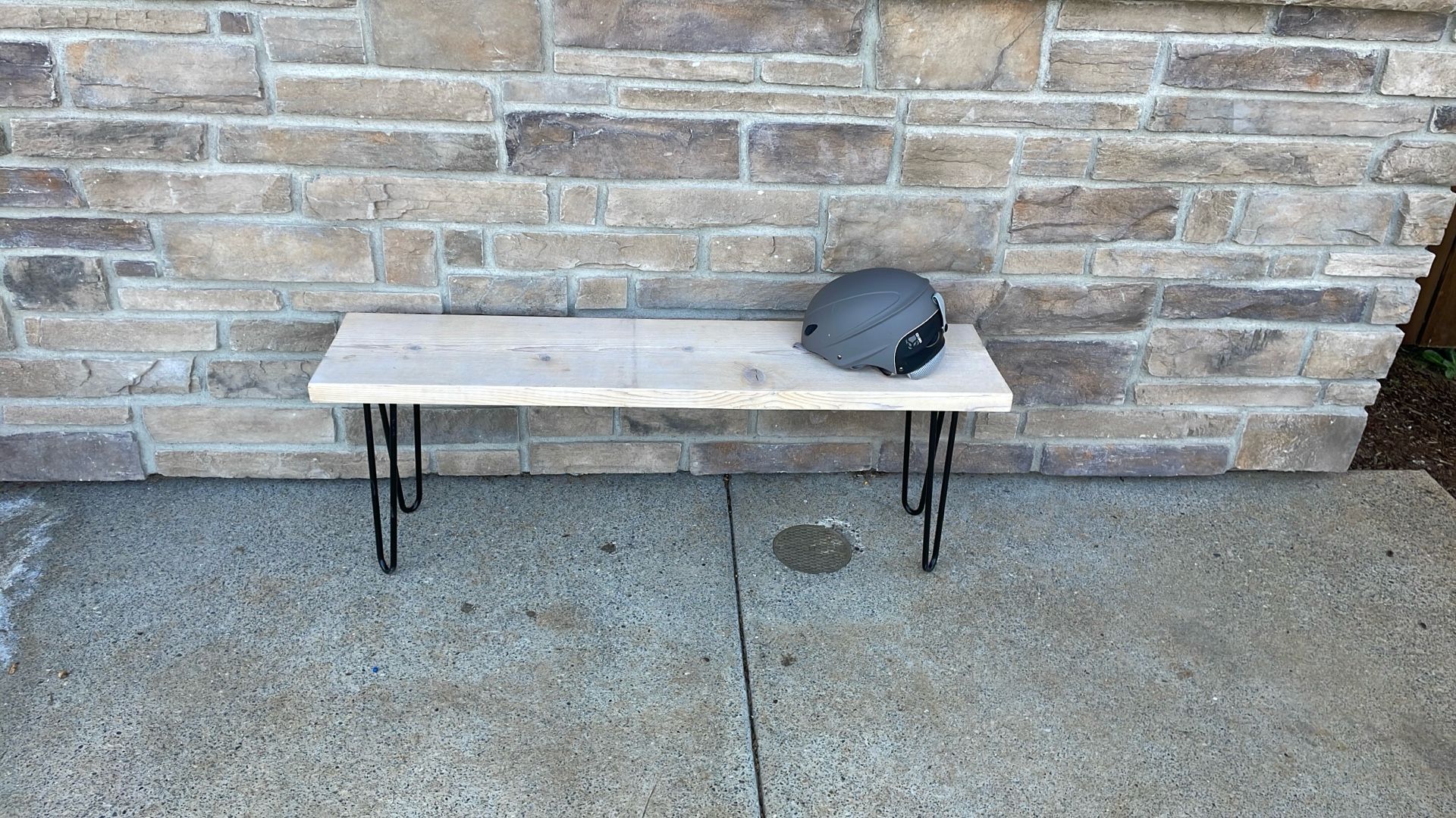 Wood Bench- Hair Pin Legs