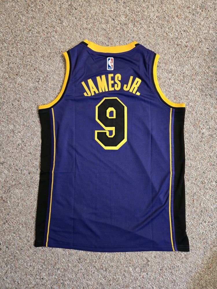 Bronny James Lakers Purple Jersey Sizes S-XXL
