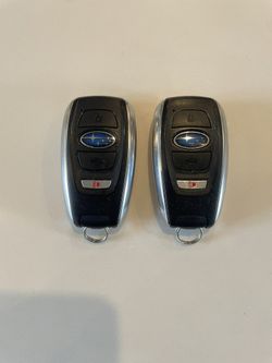Two 2022 Subaru Crosstrek Smart Remote Key Fobs