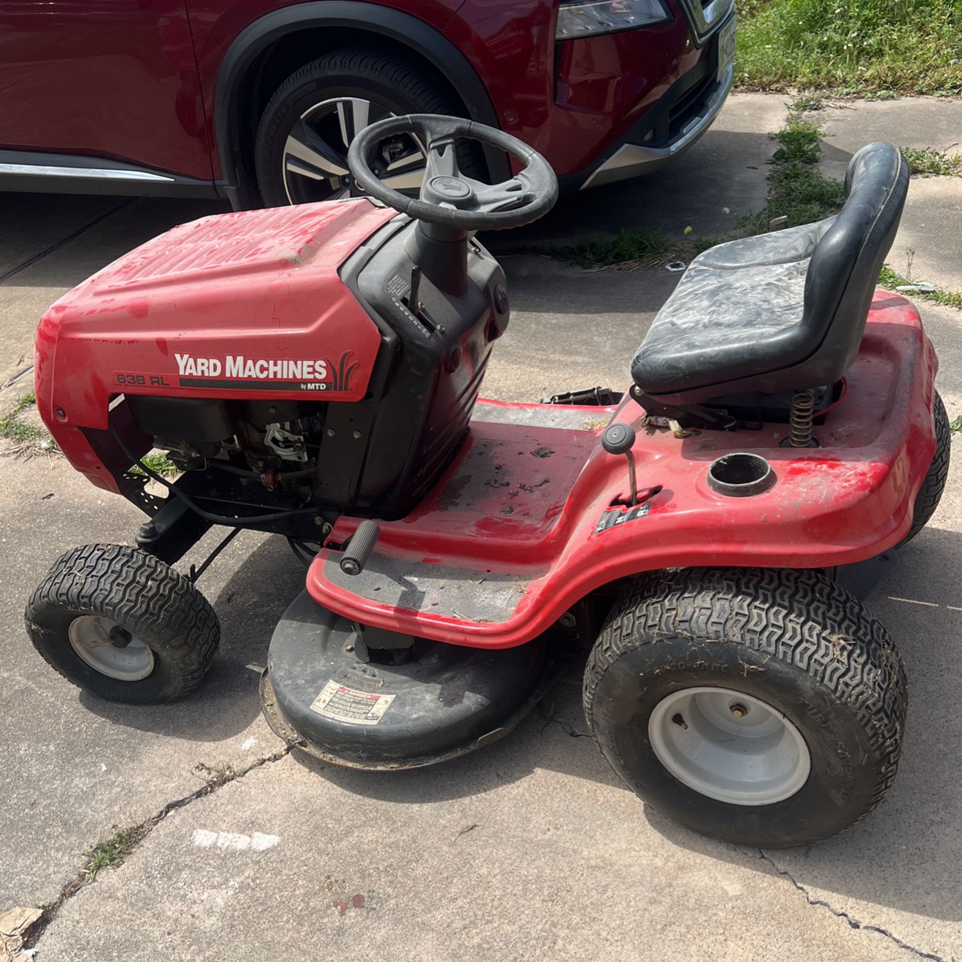 Riding Lawn Mower (Yard Machine -638RL)  Good Condition 