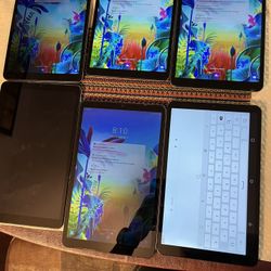Lot Of Tablets For sale.  All Of These Have Screen Issues.    