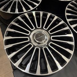 BRAND NEW 20” INCH MANSORY STYLE WHEELS WITH FLOATING CAPS 5X112 & 5X114.3