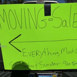 Moving Sale 