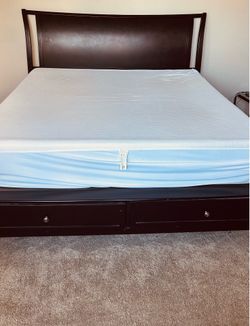 Bedroom Set for Sale – King Bed +Mattress+ Dresser + Chest of Drawers