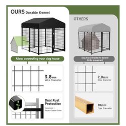 Brand New In Box 4x4 Kennel With Cover 