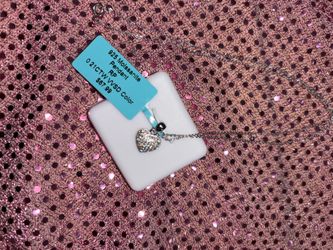 925 Moissanite Heart Pendant Necklace