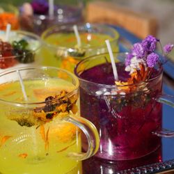 Handmade Herbal Tea Candle Set 